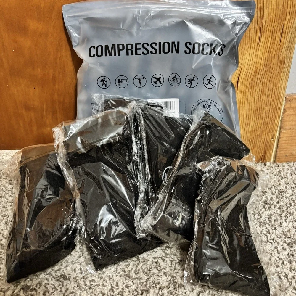 Compression Socks Size L/XL 7 Pairs New